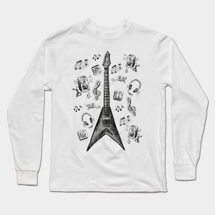 Guitar, Music and Fun Long Sleeve T-Shirt